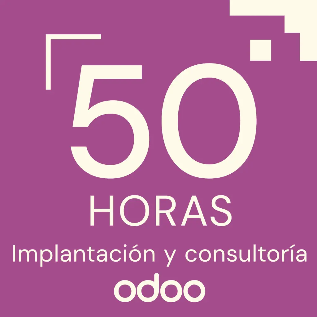 PACK 50 HORAS IMPLANTACIÓN/CONSULTORÍA ODOO