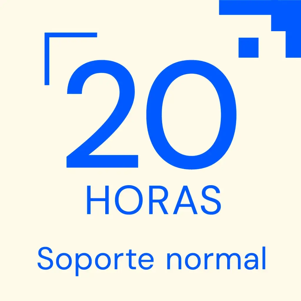 PACK 20 HORAS SOPORTE NORMAL